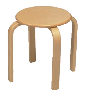 Holzhocker aus Schichtholz