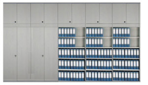 Systemschrank mit 450 cm Breite