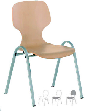 Schulungsstuhl mit Sitzschale 