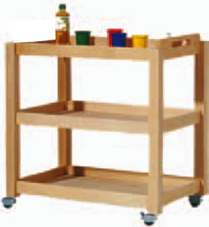 Servierwagen aus Holz 