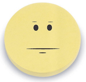 Kommunkationskarten Smiley neutral