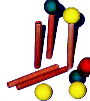 Balltragestäbchen mit Moosgummiball 