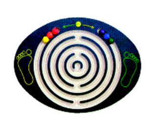 Balancierspiel Boden Labyrinth