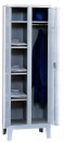 Kleiderschrank Stahl mit Füßen 