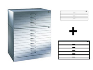 Flachablageschrank Metall 