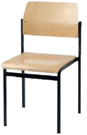 Stuhl mit Rechteckrohr