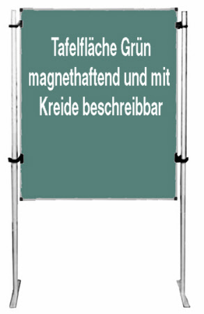 Stellwand magnethafend und mit Kreide beschreibbar
