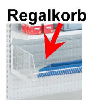 Arbeitsplatztisch Table One  Regalkorb