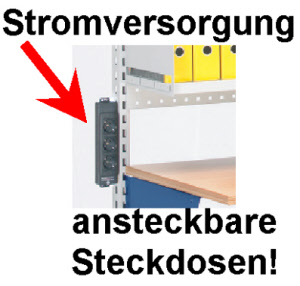 Arbeitsplatztisch Table One Zubehör Steckdose