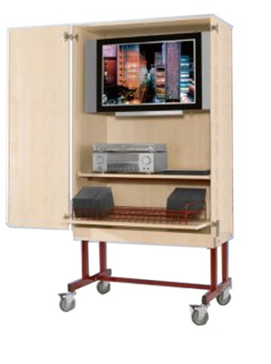 TV-Wagen mit Flachbildschirmhalterung 