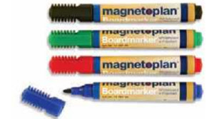 Boardmarker 4-Farben, Kombimarker für Whiteboard und Flipchart.