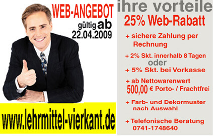 Aktionsangebot Lehrmittel-Vierkant