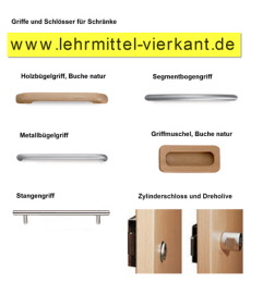 Griffe und Schloß für Holzkorpusschrank