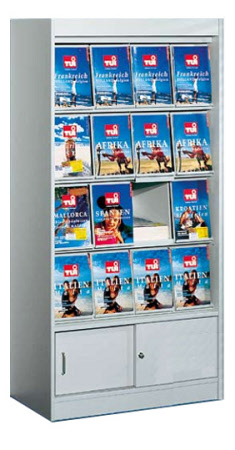 Prospektschrank 16x A4