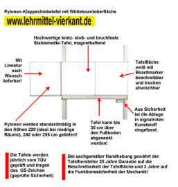 pylonen-klapptafel-weiss-qualitaet