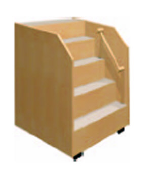 Fahrbare Treppe für Wickelkommoden